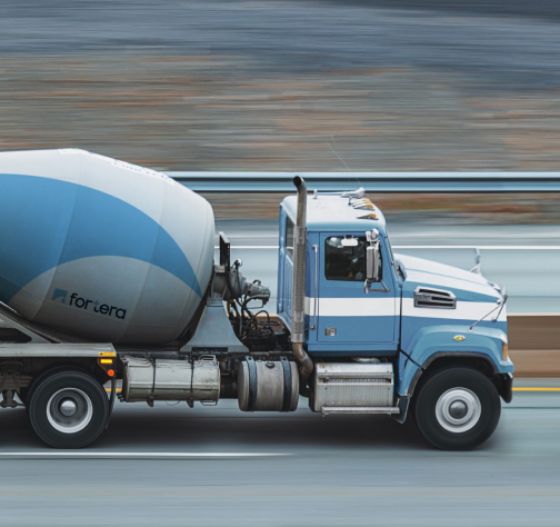 Fortera Concrete Truck driving on a highway